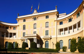 Pedralbes Royal Palace in Barcelona.  Spain