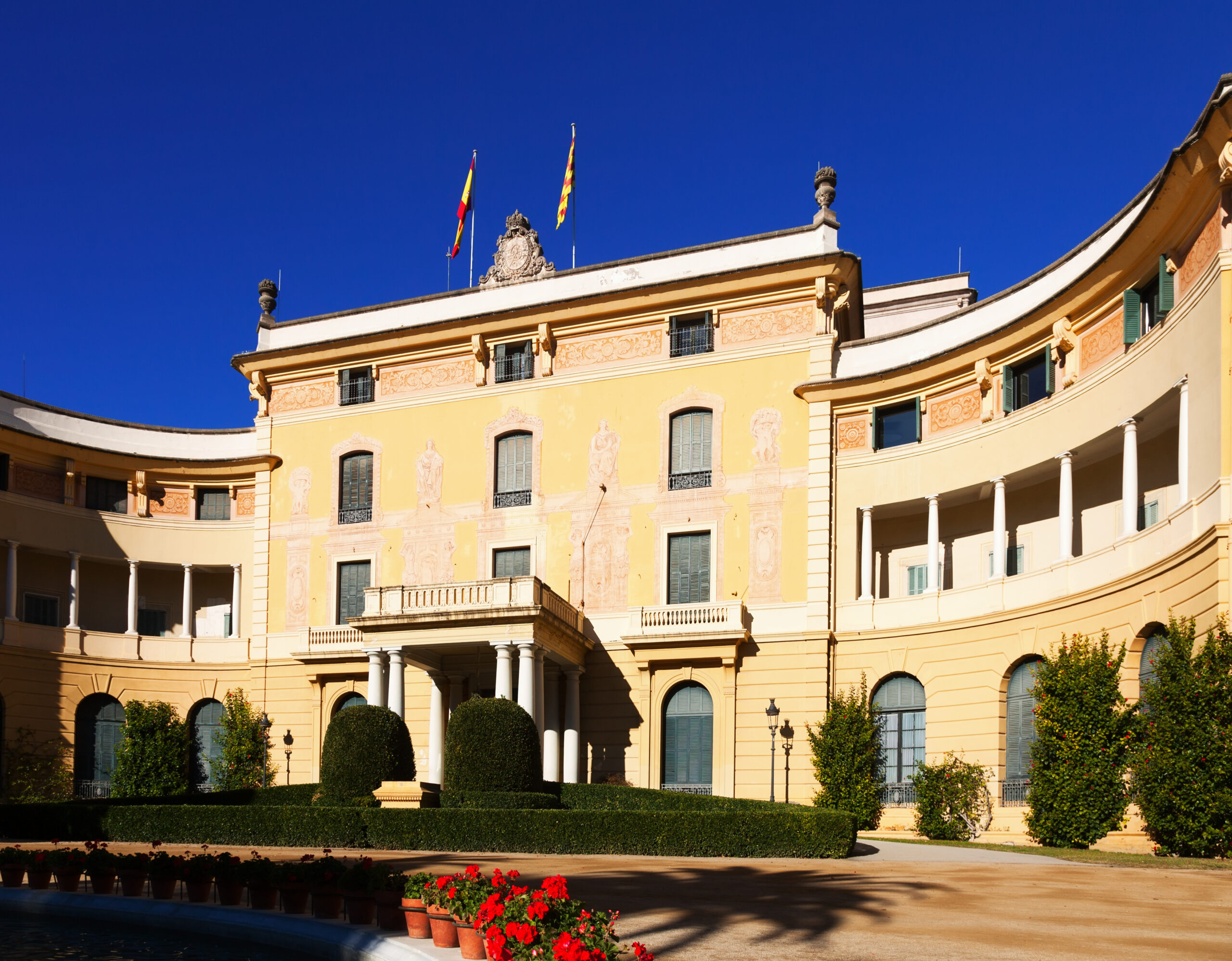 Pedralbes Royal Palace in Barcelona.  Spain